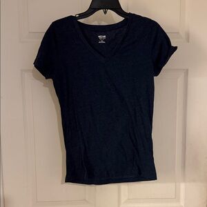 Mossimo Supply Co. Navy V-Neck Tee